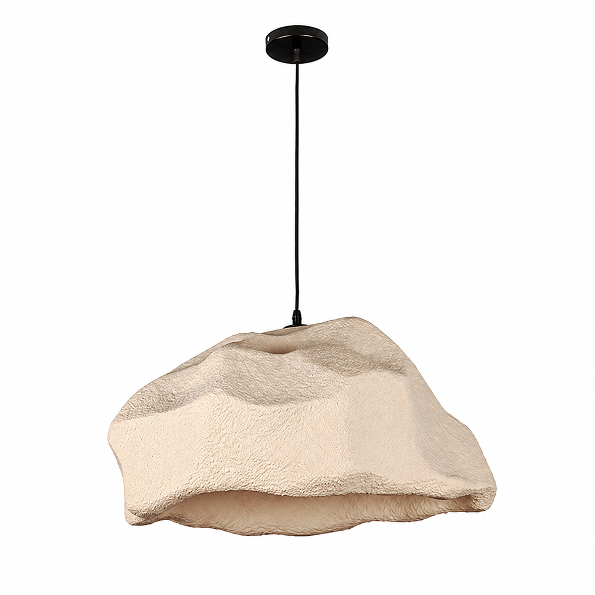 Світильник підвісний бежевий H - 28 cm L - 55 cm E27 Beige Wabi Sabi 260531-100007891
