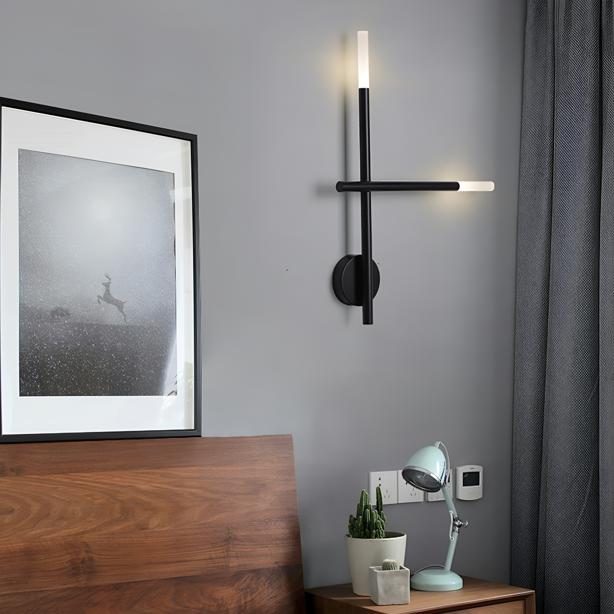 Бра Geometry Black H-47cm Led 2 250558-100004756
