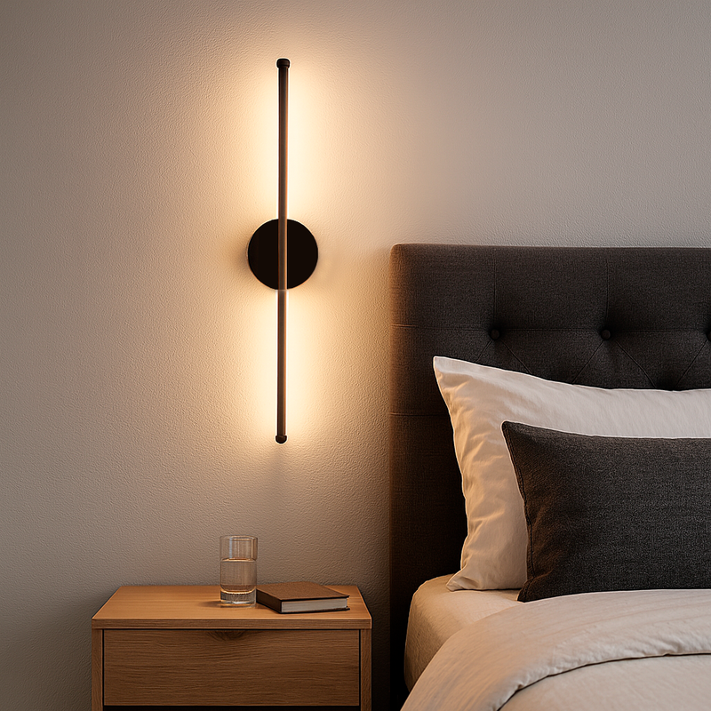 Настінний світильник чорний лінійний L - 60 cm/ 80 cm/ 100 cm Led 16W / 20W / 26W Black Pipe Line Center 251031-100006327