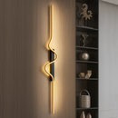 Настінний світильник золотий з чорним кріпленням L-60 cm/ 80 cm Led Gold+Black Wave Line 251088-100006461