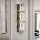 Бра настінні срібні Crystal Shine 4000К H-30 cm / H-40 cm Led 11W / 14W Сяйво Chrome 260135-100007183