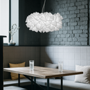 Люстра підвісна біла Хмаринка Квітка D-53 cm/D-75 cm Cloud Flower Lamp Led 48W / E27x5 250622-100005302