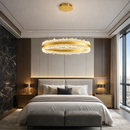 Підвісна люстра золота брашована світлодіодна D-60 cm / 80 cm Led 150W / 200W Gold Frozen 250819-100005870