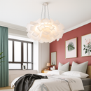 Люстра підвісна біла Хмаринка Квітка D-53 cm/D-75 cm Cloud Flower Lamp Led 48W / E27x5 250622-100005302