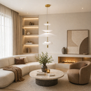 Люстра Flamingo 4 пелюстки Gold D-68 cm 13W 4000K 240918-100003775