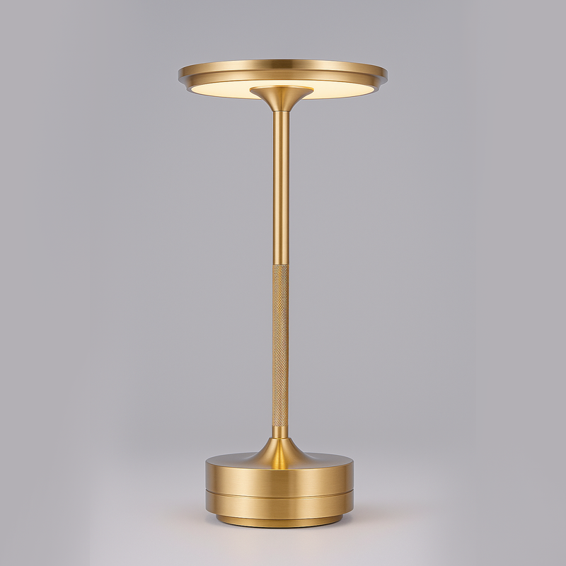 Настільна лампа золота акумуляторна H-28 cm Led 10W Gold Clin 251188-100006558