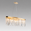 Підвісна люстра золота L-120 cm E14 Gold Crystal Crown 260288-100007519