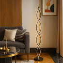 Торшер чорний світлодіодний H-145 cm Led 64W Black Spiral V 251249-100006864