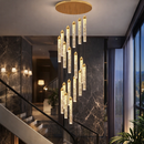 Каскадна люстра золота D-20 cm Led 90W 4000K Rose Gold Cascade Imitation Bubbles 260222-100007368