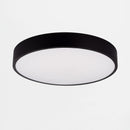 Стельовий світильник чорний світлодіодний D-40 cm H-7.2 cm IP44 Led 28W Black Circle 250940-100006038