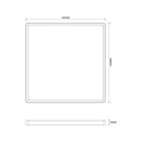 Стельова люстра золота H-2.5 cm L-40 cm Led 50W 4000K Gold Square 260240-100007551