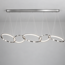 Люстра срібна L-120 cm / L-150 cm Led 52W / 65W Chrome Lord of the Rings 260935-100008800