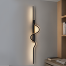 Настінний світильник чорний з чорним кріпленням L-60 cm/ 80 cm Led Black Wave Line 251088-100006462