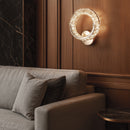 Настінний світильник золотий з кришталевим плафоном D-26 cm Led 43W Gold Crystal Shine wall lamp 251176-100006662