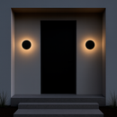 Світильник чорний круглий фасадний світлодіодний Led 9W / 12W / 15W Black Circle Light 251092-100006345
