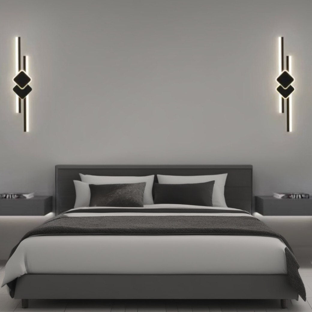Настінні світильники Even rhombus H-50 cm Led 18W / H-60 cm Led 24W / H-90 cm Led 30W 3000K-6000K Black 250219-100004185