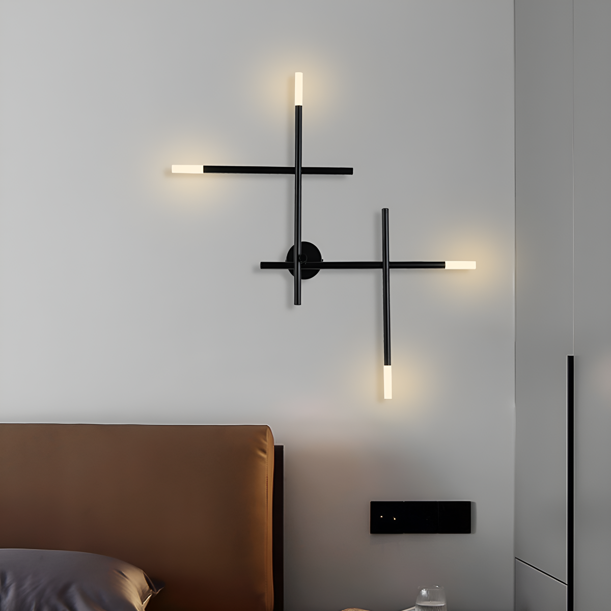 Бра Geometry Black H-83 cm Led 250558-100004757