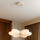 Люстра біла підвісна світлодіодна D-53 cm Led 80W White Bubble Flower 251031-100006213