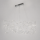 Люстра декоративна хромована з сітчастим плафоном L-150 cm Led 28W Chrome Miracle 260418-100007832