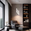 Підвісний білий світильник потрійний D-18 cm GU10X3 Tubes Line White 260141-100007175