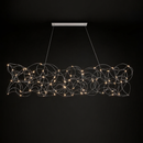 Люстра декоративна хромована з сітчастим плафоном L-150 cm Led 28W Chrome Miracle 260418-100007832