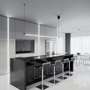 Підвісний світильник чорний лінійний 4000K L-100 сm Led 20W / L-120 cm Led 30W Pipeline Black 250358-100004291