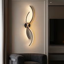 Настінний світильник чорний L-60 cm Led Black Cross Line wave 251088-100006464