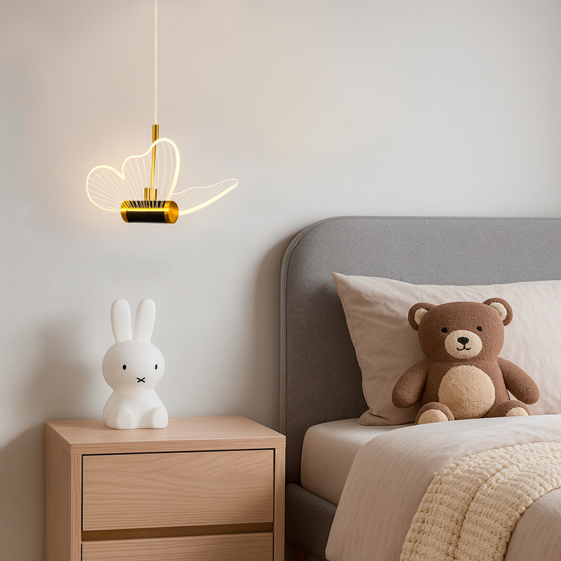 Підвіс золотий у вигляді метелика H-220 cm Led 6W Gold Butterfly 251049-100006279