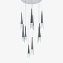 Каскадна чорна люстра D-44 cm / D-60 cm Led Black Cascade 251018-100006292