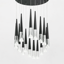Каскадна чорна люстра D-44 cm / D-60 cm Led Black Cascade 251018-100006292