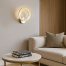 Настінний світильник срібний з кришталевим плафоном D-26 cm Led 43W Chrome Crystal Shine wall lamp 251176-100006663