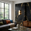 Настінний світильник з золотим корпусом та білим плафоном з мармуру H-35 cm G4x2 Gold+White Marble Plane 260319-100007686