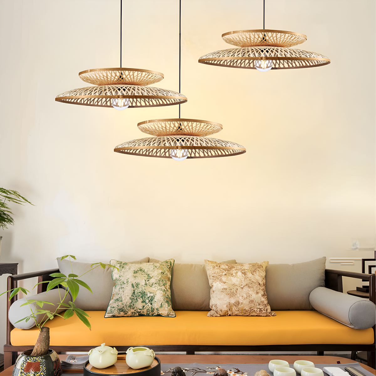Люстра з ротангу Earthlight D-60cm Е27 250540-100004759