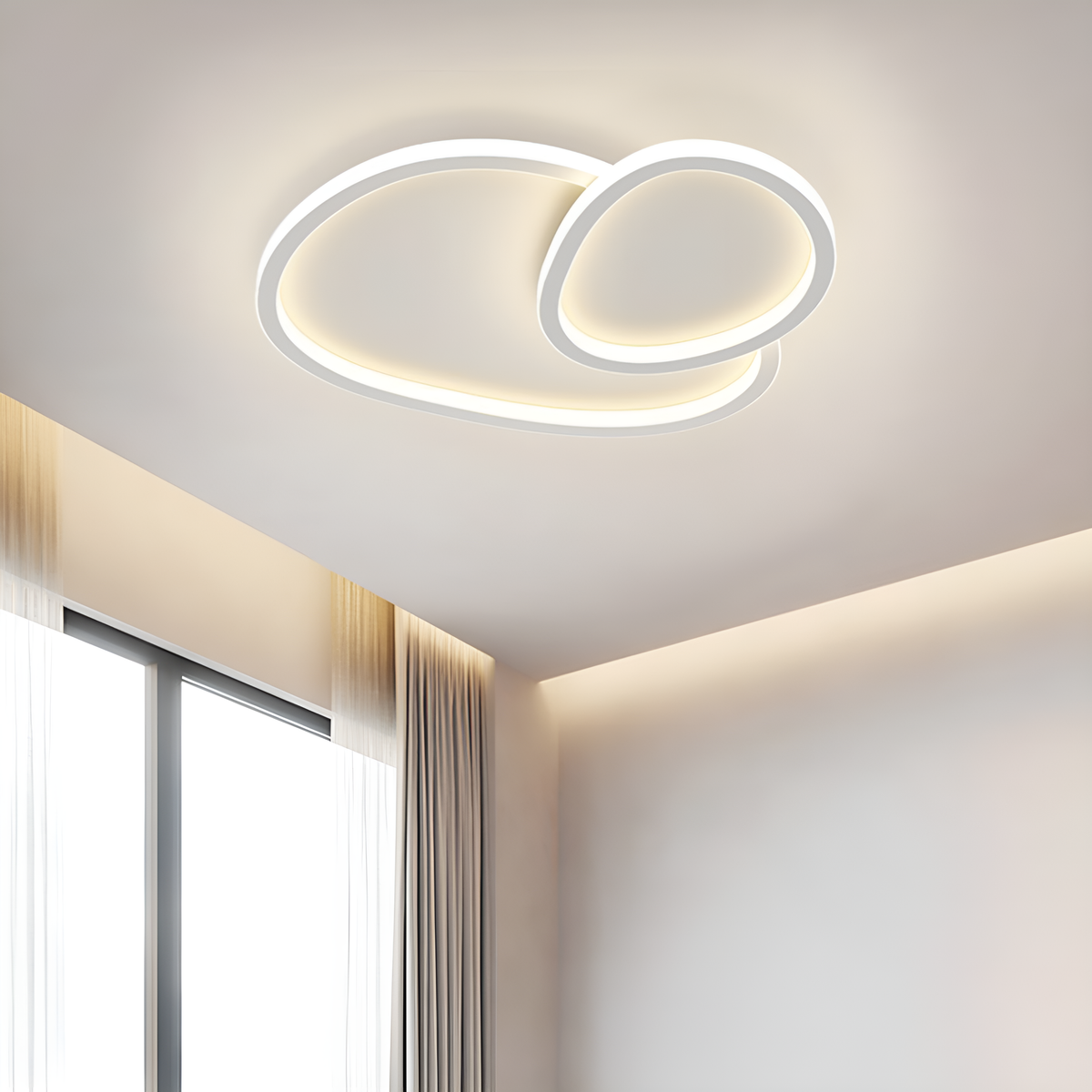Стельовий світильник лед Geometry White 50W LED 250431-100004619