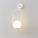Настінний світильник білий H-53 cm W-18,5 cm E14 White Faro Bollo 250863-100005856