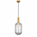 Світильник підвісний бронзовий D-20 cm H-49 cm E27 Clear glass Garden lamp 260931-100008801