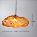 Світильник підвісний бурштиновий D - 20 / 25 / 30 / 35 / 40 cm  E27 / Led Amber Color Drop 260458-100007833