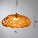 Світильник підвісний бурштиновий D - 20 / 25 / 30 / 35 / 40 cm  E27 / Led Amber Color Drop 260458-100007833