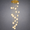 Люстра каскадна gold coins H-230 cm Led 120W Gold 4000K 240842-100003557