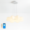 Люстра біла підвісна світлодіодна D-66 cm Led 104W White Flower Air 251031-100006216