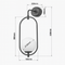 Настінний світильник білий H-53 cm W-18,5 cm E14 White Faro Bollo 250863-100005856