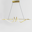 Люстра золота підвісна видовжена L-120 cm Led 60W Gold Gemo wave 251088-100006440