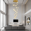 Люстра каскадна gold coins H-230 cm Led 120W Gold 4000K 240842-100003557