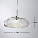 Світильник підвісний прозорий D - 20 / 25 / 30 / 35 / 40 cm  E27 / Led Transparent Color Drop 260458-100007834