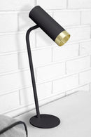 Настільна лампа H-44 cm GU10 Black+Gold Spoon 251240-100006827