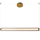 Підвісна люстра золота L-93 cm Led 29W 4000K Gold+Clear Line 250936-100005926