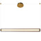 Підвісна люстра золота L-93 cm Led 29W 4000K Gold+Clear Line 250936-100005926