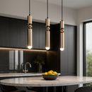 Підвіс у стилі модерн із хромованим / золотим корпусом D-6 cm H-37 cm Gold / Chrome Fulcrum PLAMB Gloss 220835-100000989