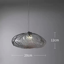 Світильник підвісний графітове скло D - 20 / 25 / 30 / 35 / 40 cm  E27 / Led Graphite Color Drop 260458-100007835