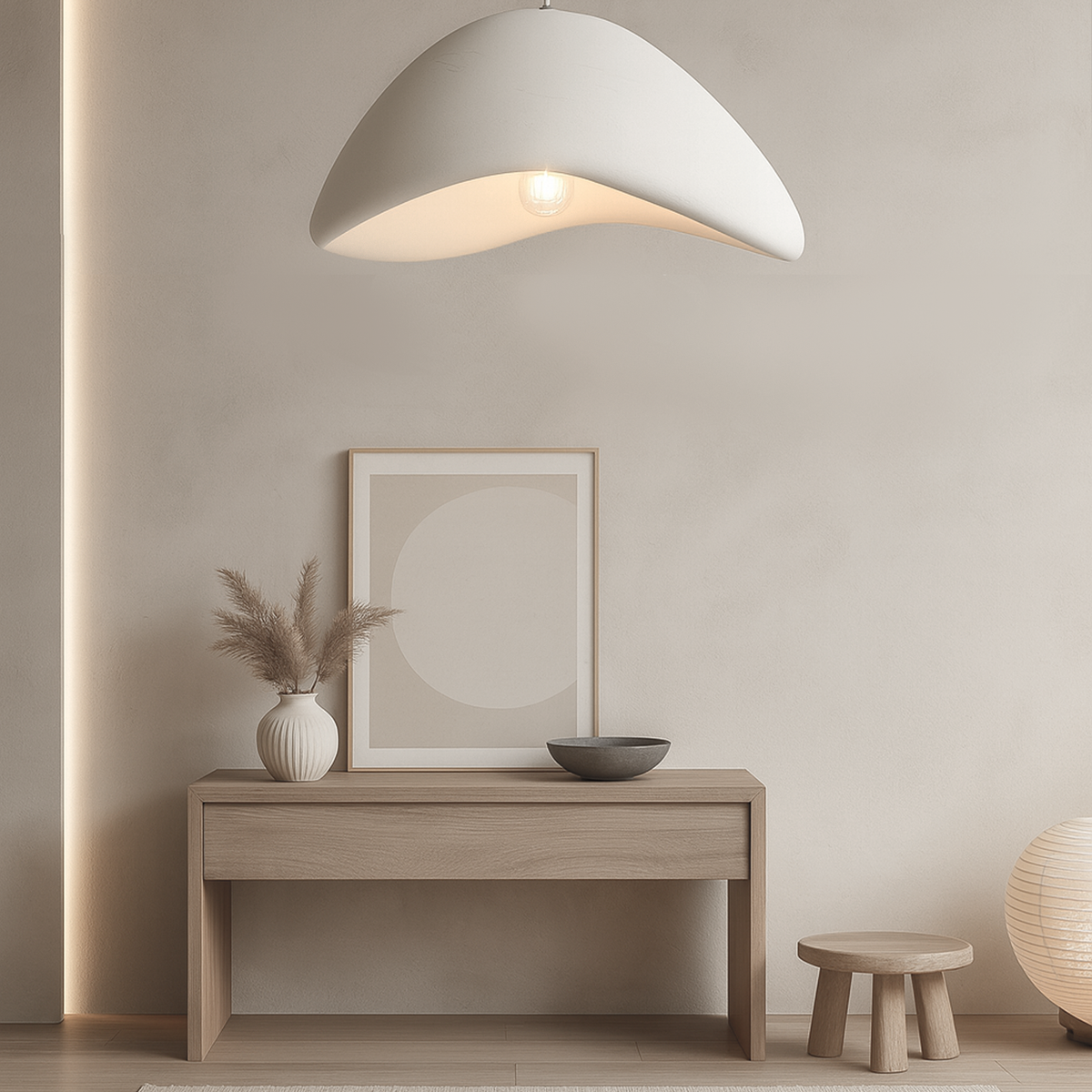 Підвісні світильники E27 D-30 cm / D-40 cm / D-50 cm / D-60 cm / D-80 cm White Cosiness Wabi Sabi 250118-100004098